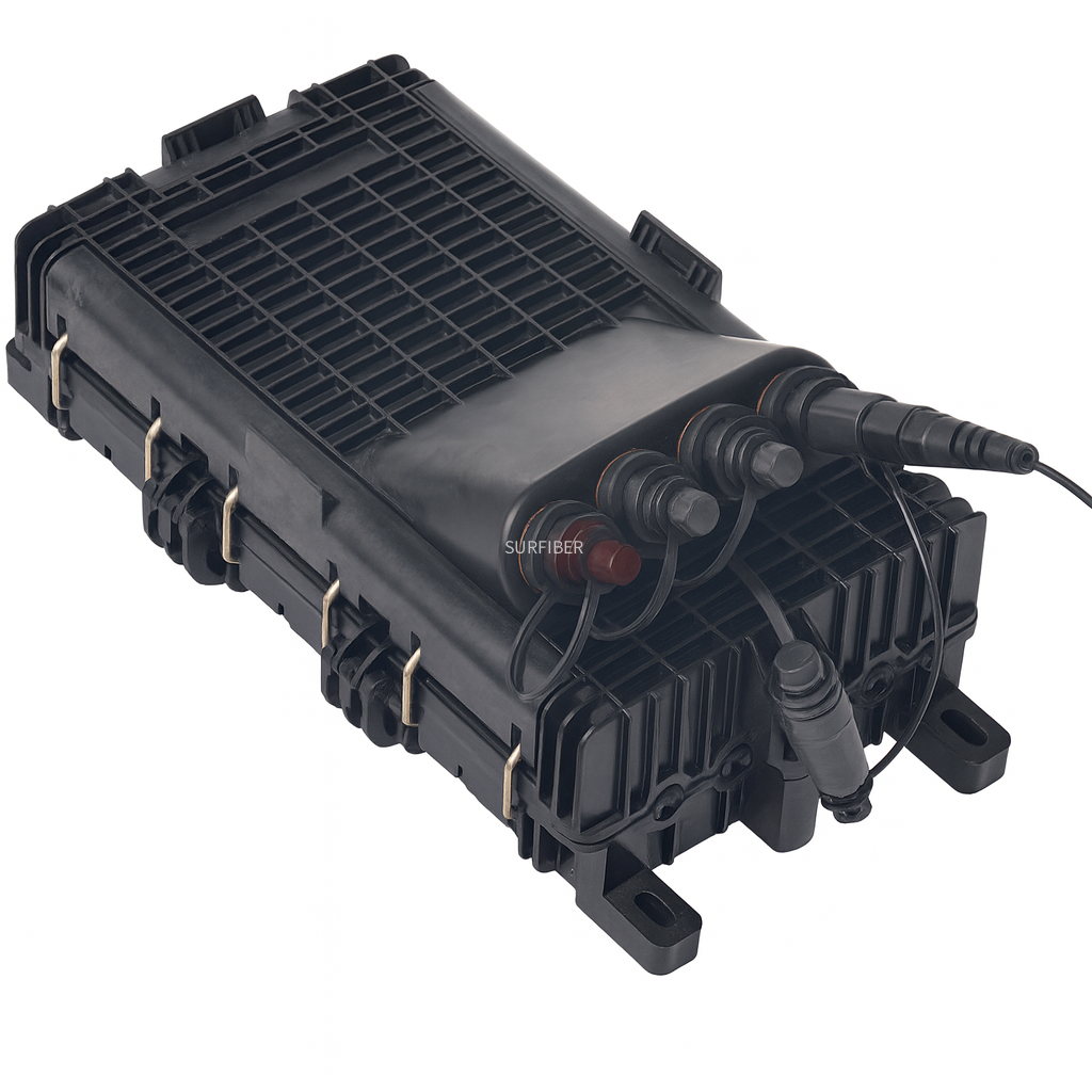 Outdoor Waterproof Fiber Distribution Box Wall-Mount Pole-Mount Aerial Installation, Compatible with Huawei, Corning, YOFC
