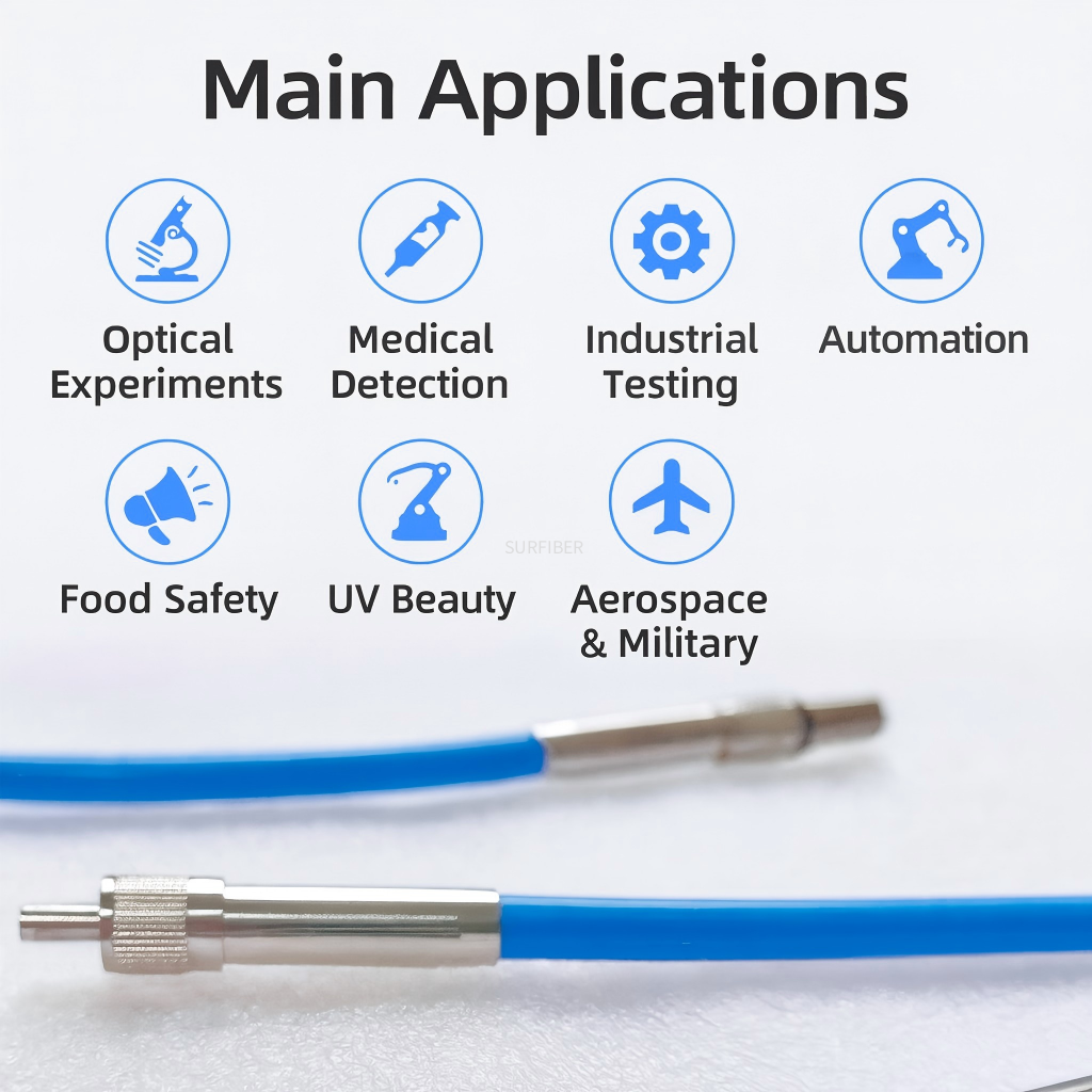 Laser Optical Fiber Probe Bundle | 2-Core to 18+1 Quartz Fiber | Y-Type Multi-Core Design | OEM ODM Custom Laser Fiber Cable