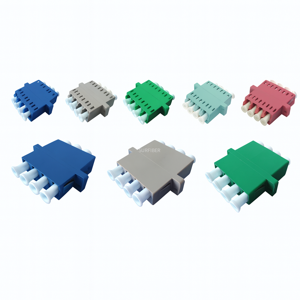 SC LC FC ST MPO UPC APC Fiber Optic Adapter Connector Simplex Duplex Quad Hybrid Coupler for FTTH Telecom Data Center