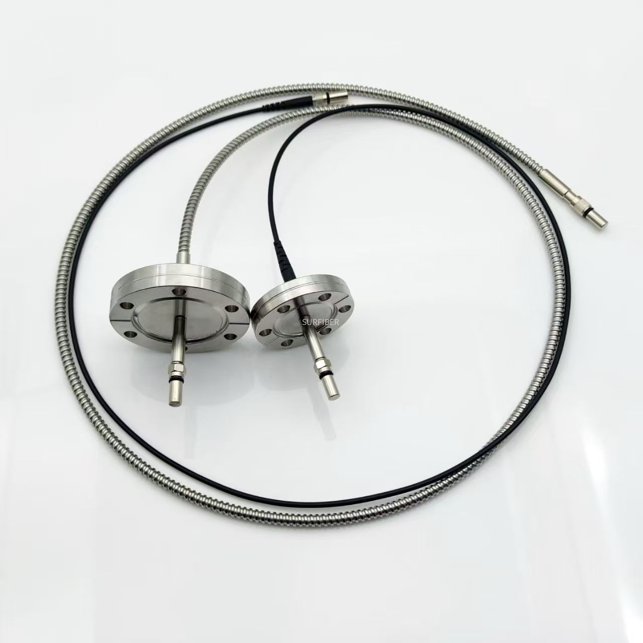 VFT Fiber Optic Vacuum Feedthrough Flange, SM/MM/PM Optical Fiber Vacuum Flange for Laser & Scientific Research
