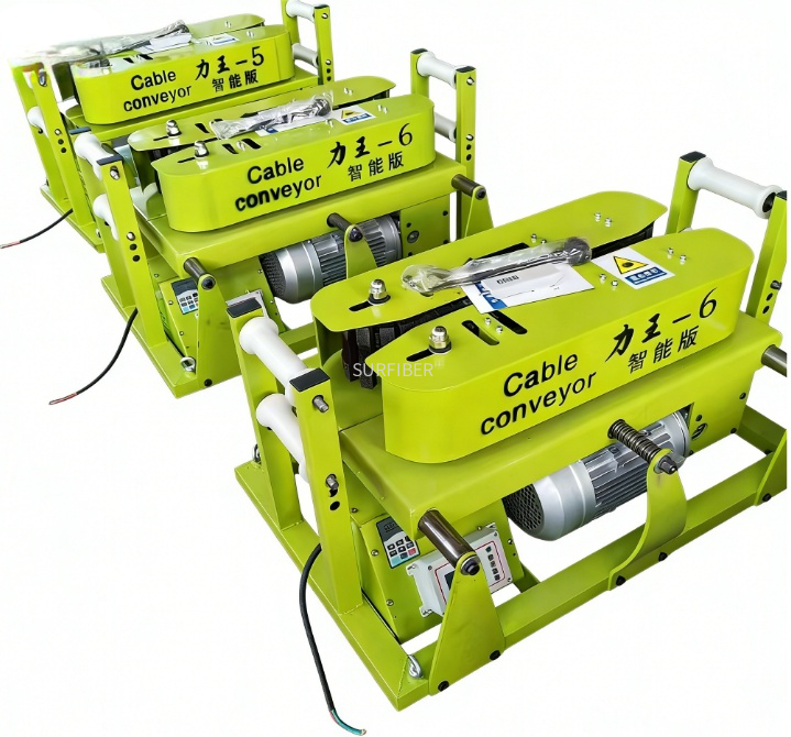 LW6 Intelligent Cable Conveyor Machine Variable Frequency Power Cable Laying Puller 2T Traction Electric Cable Feeder