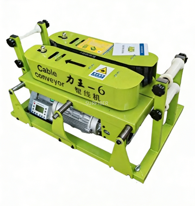 LW6 Intelligent Cable Conveyor Machine Variable Frequency Power Cable Laying Puller 2T Traction Electric Cable Feeder