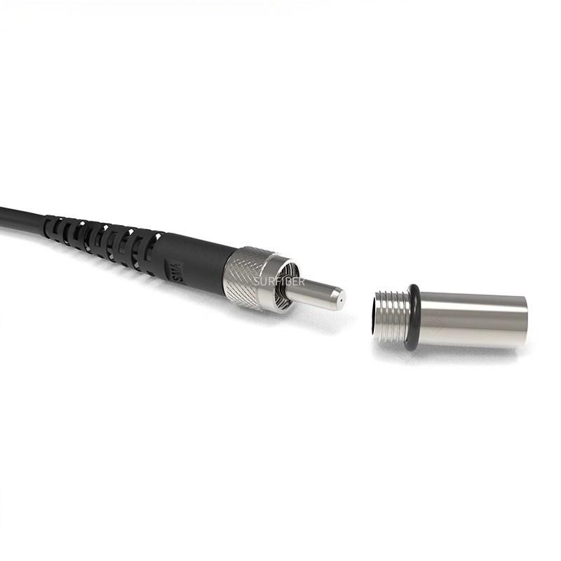 High Power Quartz Optical Fiber 50 1000um Step Index Multimode NIR Fiber 400 2500nm SMA905/FSMA Connectors SURFIBER/OEM Brand