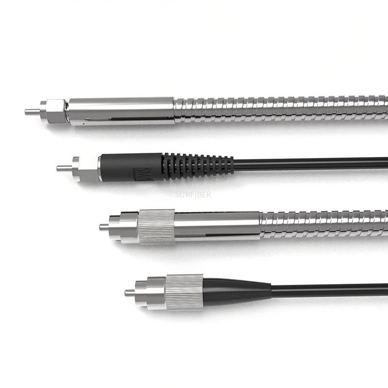 High Power Quartz Optical Fiber 50 1000um Step Index Multimode NIR Fiber 400 2500nm SMA905/FSMA Connectors SURFIBER/OEM Brand