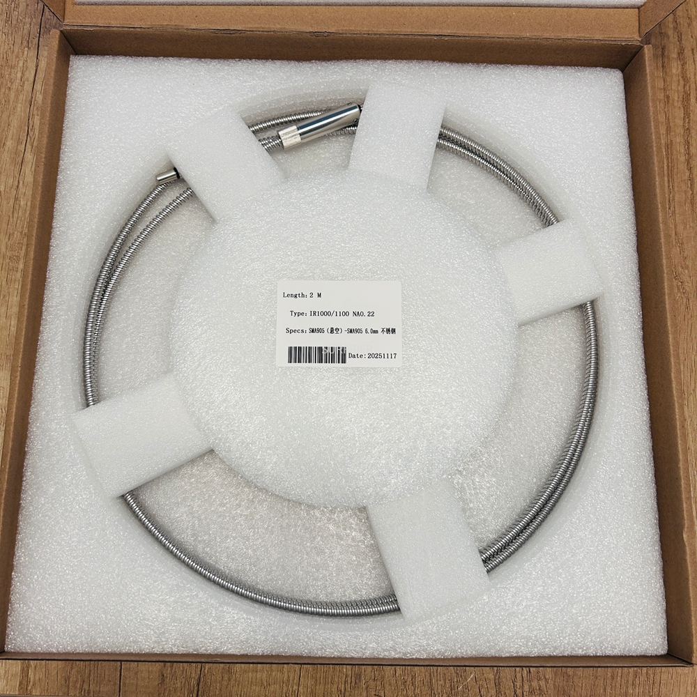 SURFIBER SMA905 High Power Fiber Optic Patch Cord, Stainless Steel Armored, Epoxy-Free, for Laser Welding & Cutting Applications