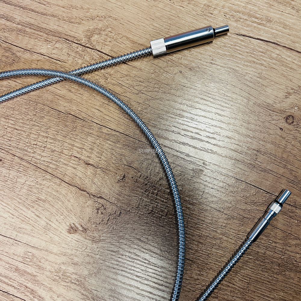 SURFIBER SMA905 High Power Fiber Optic Patch Cord, Stainless Steel Armored, Epoxy-Free, for Laser Welding & Cutting Applications