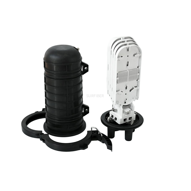 Outdoor 144 Cores Dome Fiber Optic Splice Closure Joint Box | IP68 Waterproof | Heat Shrinkable | 1+4 Ports