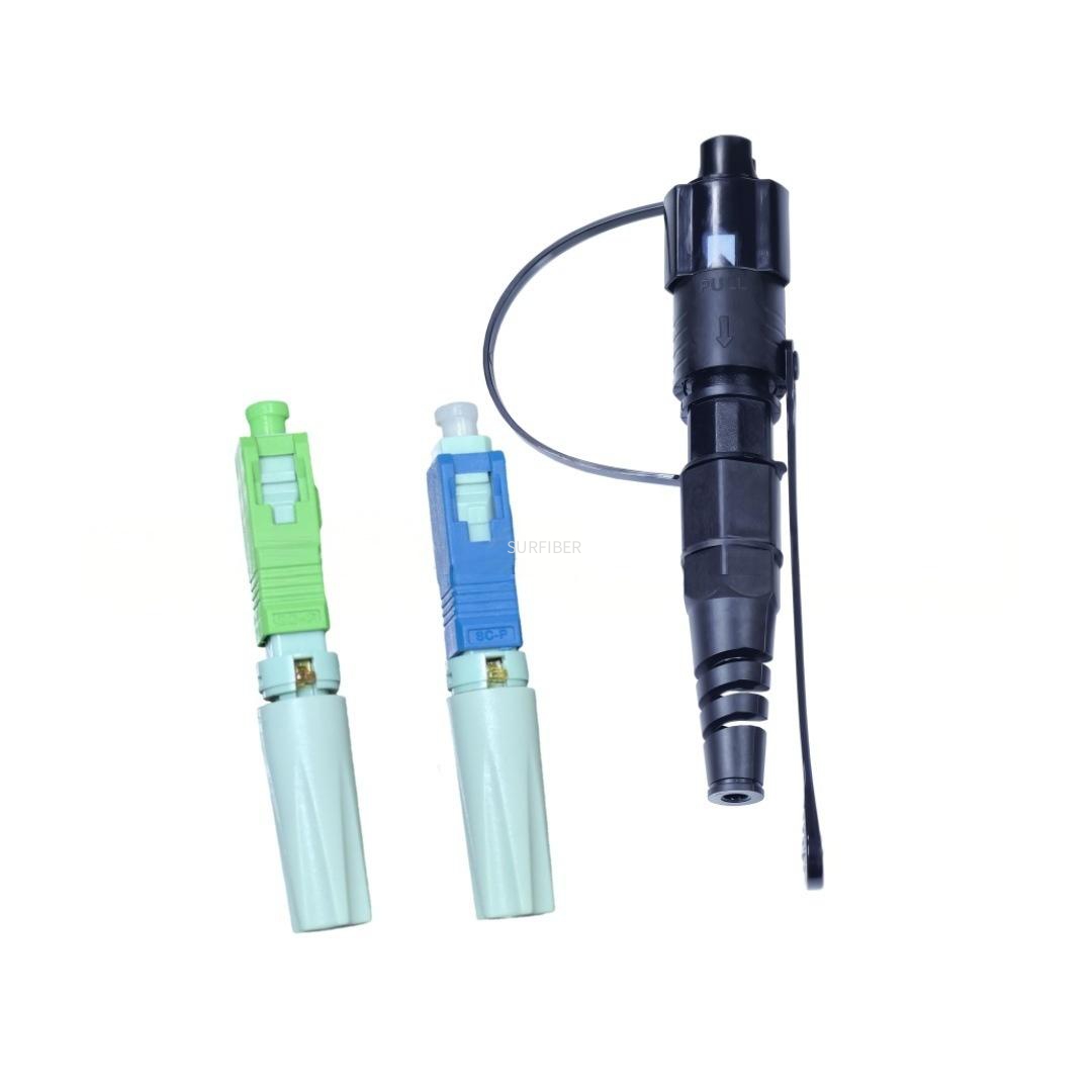 IP68 Waterproof Fiber Optic Drop Cable Outdoor Fast Connector FTTH FTTX Cable Assembly