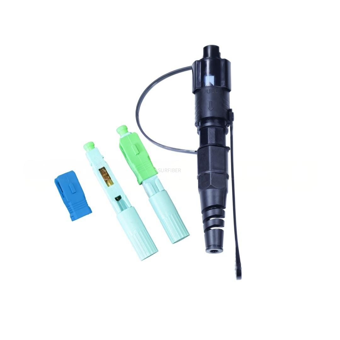 IP68 Waterproof Fiber Optic Drop Cable Outdoor Fast Connector FTTH FTTX Cable Assembly