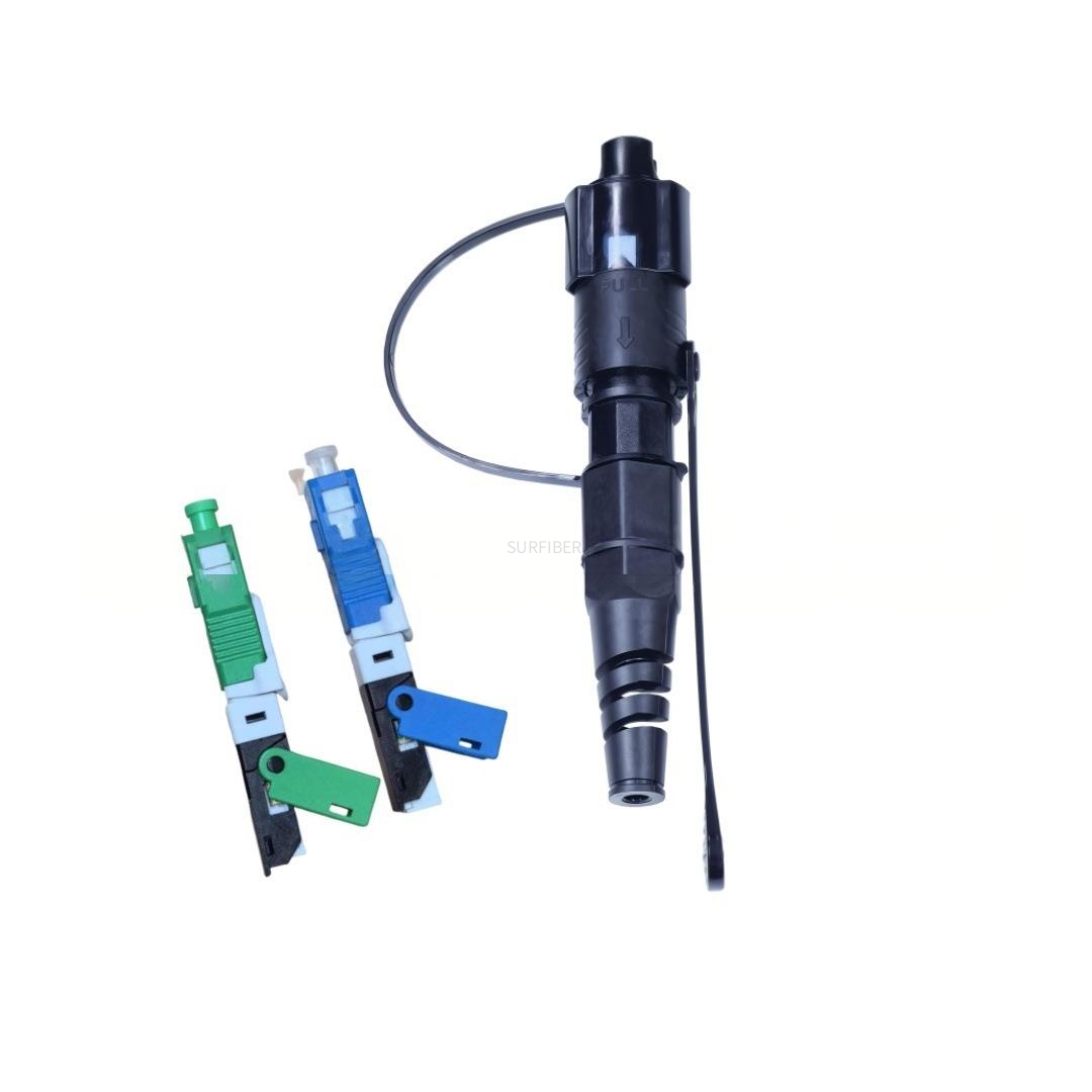 IP68 Waterproof Fiber Optic Drop Cable Outdoor Fast Connector FTTH FTTX Cable Assembly