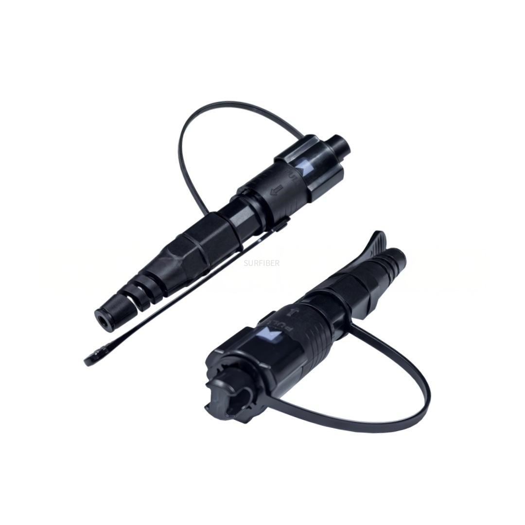 IP68 Outdoor Waterproof Hardened SC Fiber Optic Cable Assembly Pullable Pushable Bullet Fiber Jumper